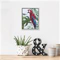 Picture of Red Parrot Paradise I _GroupedProduct_Rectangle_Portrait_Canvas_Framed_