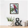 Picture of Red Parrot Paradise I _GroupedProduct_Rectangle_Portrait_Canvas_Framed_