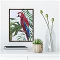 Picture of Red Parrot Paradise I _GroupedProduct_Rectangle_Portrait_Canvas_Framed_