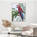 Picture of Red Parrot Paradise I _GroupedProduct_Rectangle_Portrait_Canvas_Framed_