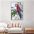 Picture of Red Parrot Paradise I _GroupedProduct_Rectangle_Portrait_Canvas_Framed_