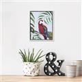 Picture of Red Parrot Paradise II _GroupedProduct_Rectangle_Portrait_Canvas_Framed_