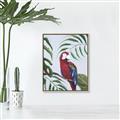 Picture of Red Parrot Paradise II _GroupedProduct_Rectangle_Portrait_Canvas_Framed_