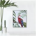 Picture of Red Parrot Paradise II _GroupedProduct_Rectangle_Portrait_Canvas_Framed_