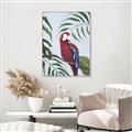 Picture of Red Parrot Paradise II _GroupedProduct_Rectangle_Portrait_Canvas_Framed_