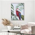 Picture of Red Parrot Paradise II _GroupedProduct_Rectangle_Portrait_Canvas_Framed_
