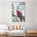 Picture of Red Parrot Paradise II _GroupedProduct_Rectangle_Portrait_Canvas_Framed_