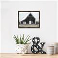 Picture of Black Barn House _GroupedProduct_Rectangle_Landscape_Canvas_Framed_