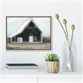 Picture of Black Barn House _GroupedProduct_Rectangle_Landscape_Canvas_Framed_