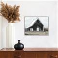 Picture of Black Barn House _GroupedProduct_Rectangle_Landscape_Canvas_Framed_