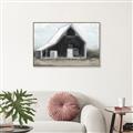 Picture of Black Barn House _GroupedProduct_Rectangle_Landscape_Canvas_Framed_