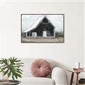 Picture of Black Barn House _GroupedProduct_Rectangle_Landscape_Canvas_Framed_