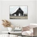 Picture of Black Barn House _GroupedProduct_Rectangle_Landscape_Canvas_Framed_