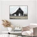 Picture of Black Barn House _GroupedProduct_Rectangle_Landscape_Canvas_Framed_