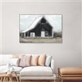 Picture of Black Barn House _GroupedProduct_Rectangle_Landscape_Canvas_Framed_