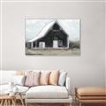Picture of Black Barn House _GroupedProduct_Rectangle_Landscape_Canvas_Framed_
