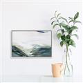 Picture of Teal And Blue _GroupedProduct_Rectangle_Landscape_Canvas_Framed_