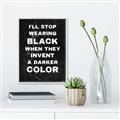 Picture of I'll Stop Wearing Black III _GroupedProduct_Rectangle_Portrait_Canvas_Framed_
