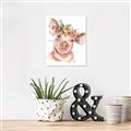 Picture of Flower Piglet _GroupedProduct_Rectangle_Portrait_Unframed_Print_Only_