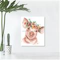 Picture of Flower Piglet _GroupedProduct_Rectangle_Portrait_Unframed_Print_Only_