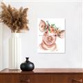 Picture of Flower Piglet _GroupedProduct_Rectangle_Portrait_Unframed_Print_Only_