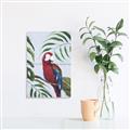 Picture of Red Parrot Paradise II _GroupedProduct_Rectangle_Portrait_Unframed_Print_Only_