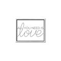 Picture of All You Need Is Love _GroupedProduct_Rectangle_Landscape_Canvas_Framed_