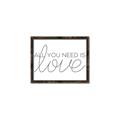 Picture of All You Need Is Love _GroupedProduct_Rectangle_Landscape_Canvas_Framed_