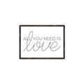 Picture of All You Need Is Love _GroupedProduct_Rectangle_Landscape_Canvas_Framed_