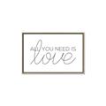 Picture of All You Need Is Love _GroupedProduct_Rectangle_Landscape_Canvas_Framed_