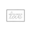 Picture of All You Need Is Love _GroupedProduct_Rectangle_Landscape_Canvas_Framed_