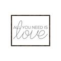 Picture of All You Need Is Love _GroupedProduct_Rectangle_Landscape_Canvas_Framed_