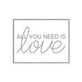 Picture of All You Need Is Love _GroupedProduct_Rectangle_Landscape_Canvas_Framed_