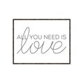 Picture of All You Need Is Love _GroupedProduct_Rectangle_Landscape_Canvas_Framed_