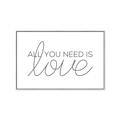 Picture of All You Need Is Love _GroupedProduct_Rectangle_Landscape_Canvas_Framed_
