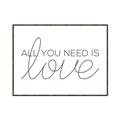 Picture of All You Need Is Love _GroupedProduct_Rectangle_Landscape_Canvas_Framed_