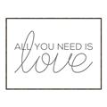Picture of All You Need Is Love _GroupedProduct_Rectangle_Landscape_Canvas_Framed_