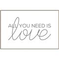 Picture of All You Need Is Love _GroupedProduct_Rectangle_Landscape_Canvas_Framed_