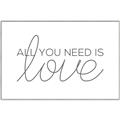 Picture of All You Need Is Love _GroupedProduct_Rectangle_Landscape_Canvas_Framed_