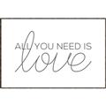 Picture of All You Need Is Love _GroupedProduct_Rectangle_Landscape_Canvas_Framed_