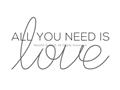 Picture of All You Need Is Love _GroupedProduct_Rectangle_Landscape_Unframed_Print_Only_