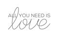 Picture of All You Need Is Love _GroupedProduct_Rectangle_Landscape_Unframed_Print_Only_
