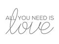 Picture of All You Need Is Love _GroupedProduct_Rectangle_Landscape_Unframed_Print_Only_