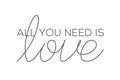 Picture of All You Need Is Love _GroupedProduct_Rectangle_Landscape_Unframed_Print_Only_