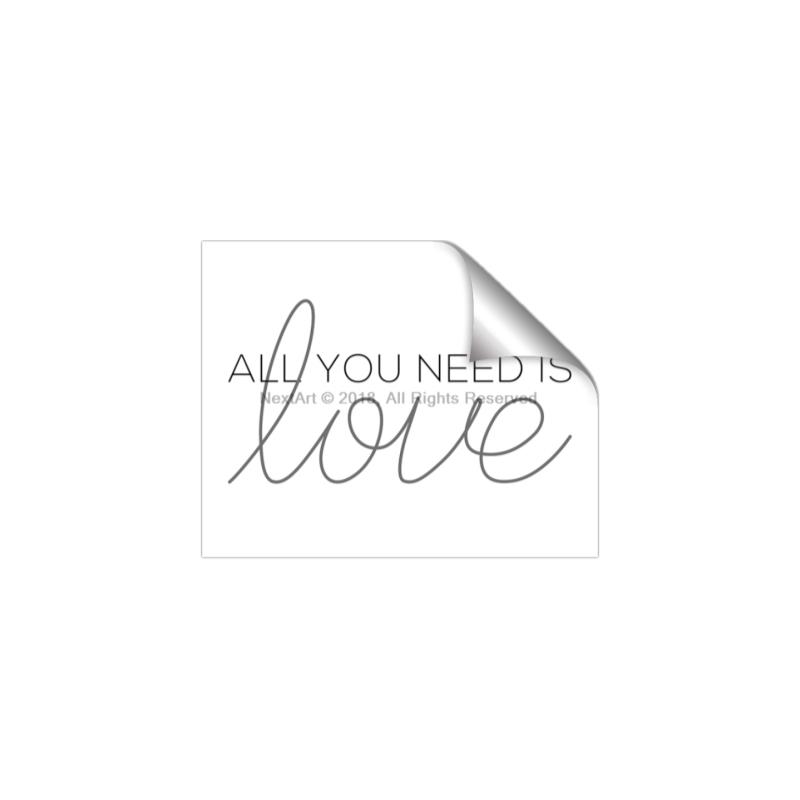 Picture of All You Need Is Love _GroupedProduct_Rectangle_Landscape_Unframed_Print_Only_