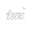 Picture of All You Need Is Love _GroupedProduct_Rectangle_Landscape_Unframed_Print_Only_