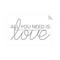 Picture of All You Need Is Love _GroupedProduct_Rectangle_Landscape_Unframed_Print_Only_