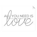 Picture of All You Need Is Love _GroupedProduct_Rectangle_Landscape_Unframed_Print_Only_