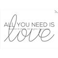 Picture of All You Need Is Love _GroupedProduct_Rectangle_Landscape_Unframed_Print_Only_