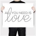 Picture of All You Need Is Love _GroupedProduct_Rectangle_Landscape_Canvas_